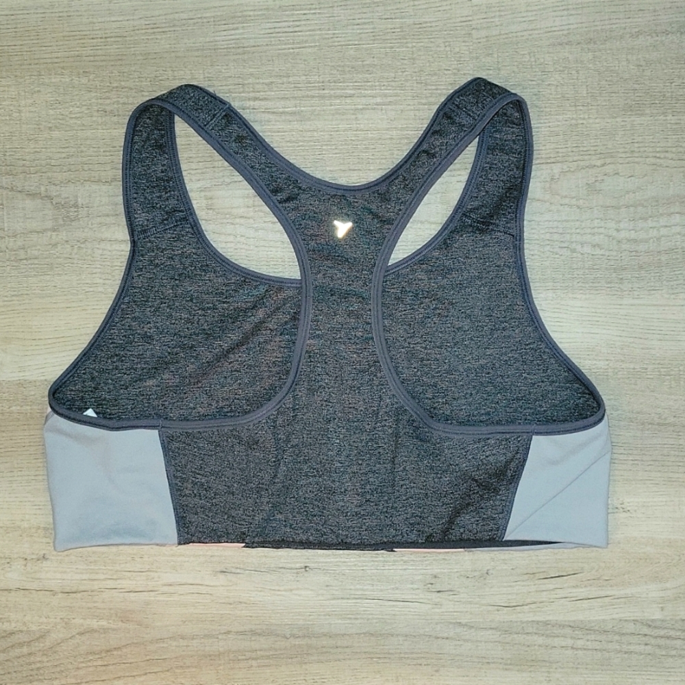 Old Navy Active Go-Dry Medium Support Sports Bra, XXL, Gray and Pink - Picture 2 of 2